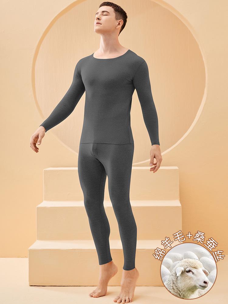 Herren Samt Herbst Warme Fleecegefütterte Thermohose für Winter
