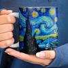 The Starry Night mugs 11oz  Ceramic Van gogh's works Mug Painting lovers friends Birthday Gift Coffee Cup