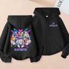 2026 Neue Kleidung für Kleinkind-Mädchen Katseye Reißverschluss-Kapuzenpullover Jungen Mode Lässiger Pullover Kinder KATSEYE Zip UP Kapuzenoberteile