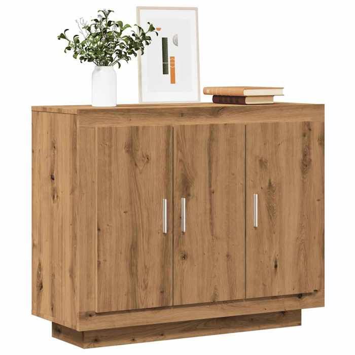 VidaXL Buffet Artisanal Oak 92x35x75 Cm Engineered Wood 856865