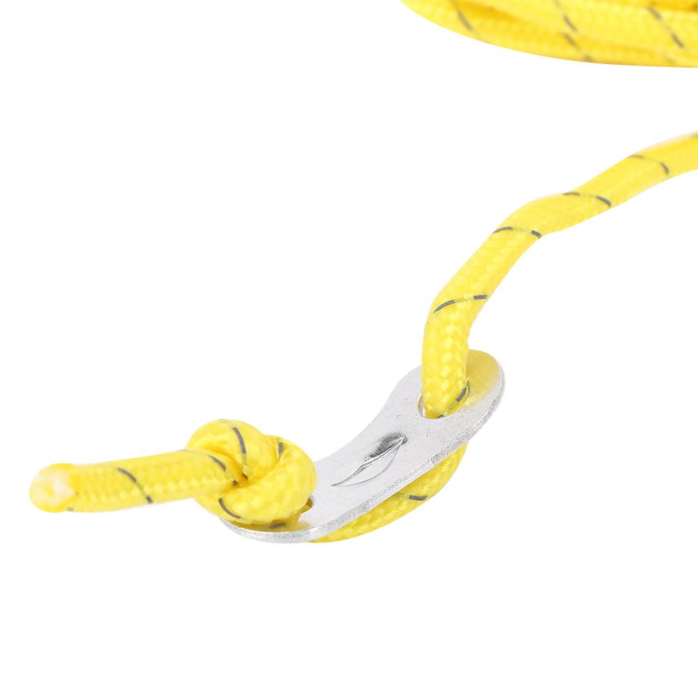 4Pcs Outdoor Durable Reflective Wind Rope Fixing Accessory with Buckle for Tent Awning