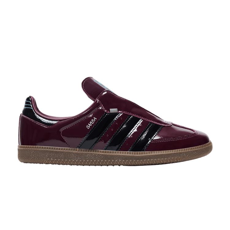 Adidas Samba OG Maroon Black Patent 41