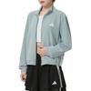 Adidas Windproof Sweat-Wicking Quick-Dry Loose Three-Stripe Zip-Up Hooded Long Sleeve Running Jacket Women jackets KC5489