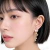 1 pair Temperament Enamel Flower Earrings Jewelry Dripping Glaze Earrings  Seaside Holiday
