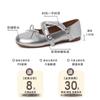 Bow with skirt height-increasing small leather shoes French versatile thick heel shallow mouth Mary Jane single shoes 2025 summer new