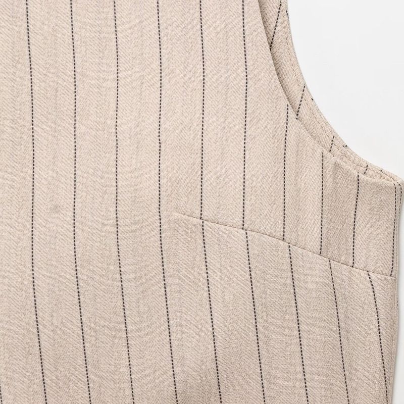 Kaslead New Women Clothes Western Style Fashion Stripe Short Vest Striped Pants 4387158 4387058