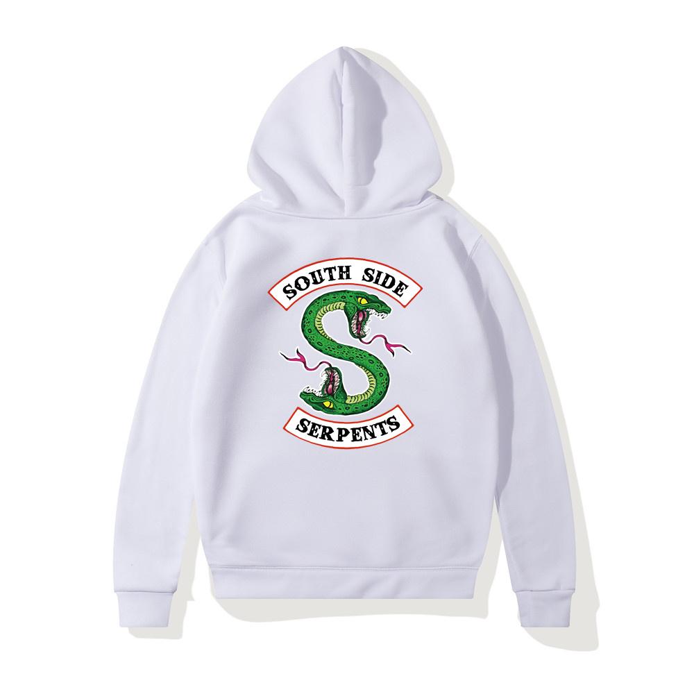 Hip Hop Riverdale South Side Serpents Women Hoodies Fleece Woman Harajuku Pullover Y2K Unisex Hoody Clothes Streetwear
