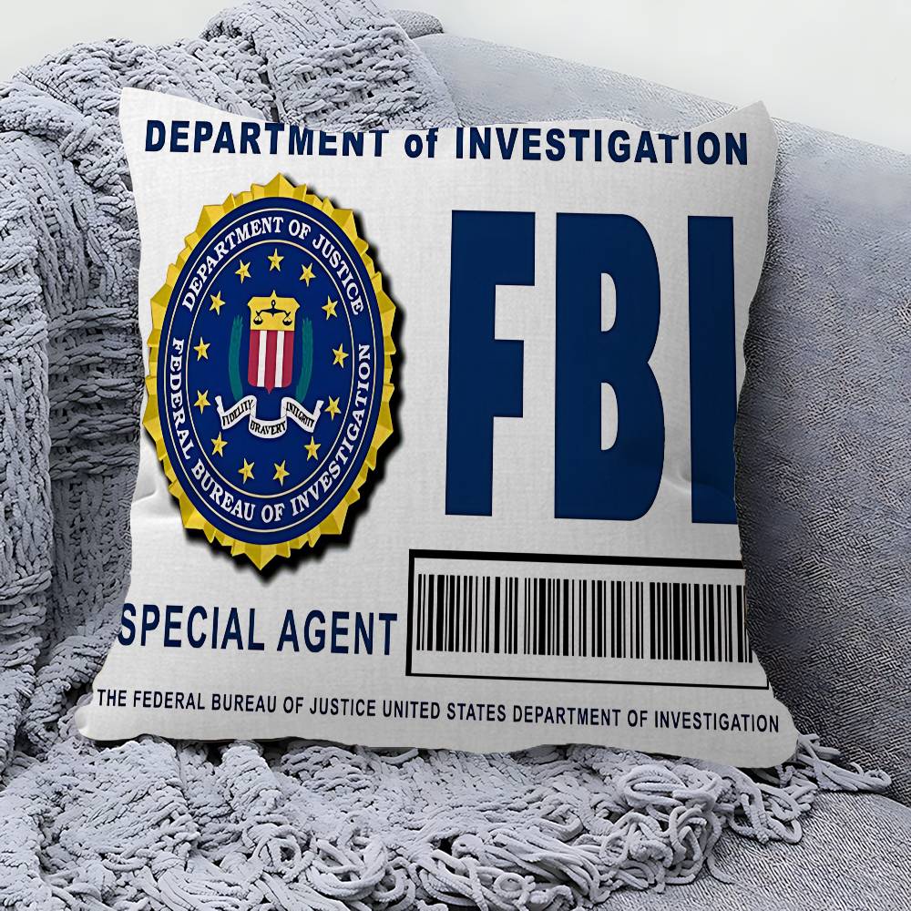 Polizei FBI Kissenbezug Sofakissenbezug Heimzimmer Dekoration Kindergeschenk