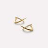 Fashion Stone Gold Earrings - Versatile Cross Ear Pendants for Women - New Cube Design