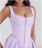 Pumei 2024 Summer Women's Pure Desire White A-line Hot Girl Sling Dress