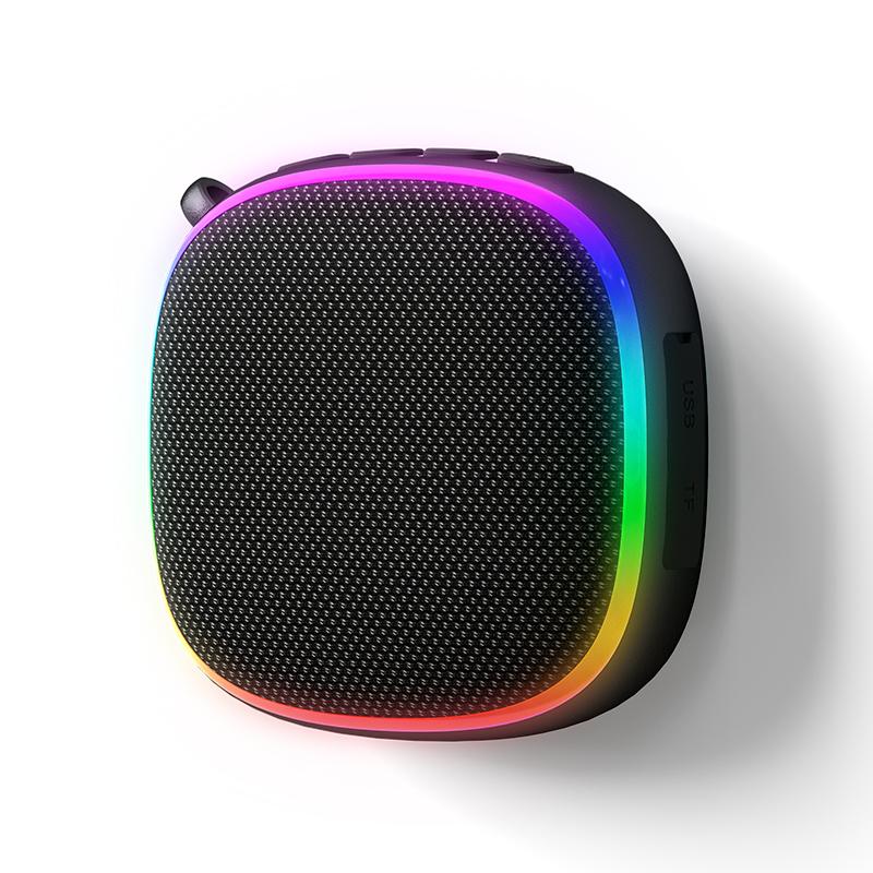 EBS-309 Mini Portable Bluetooth 5.3 Speaker With RGB Light  Outdoor Waterproof Music Box Magnetic to Steel