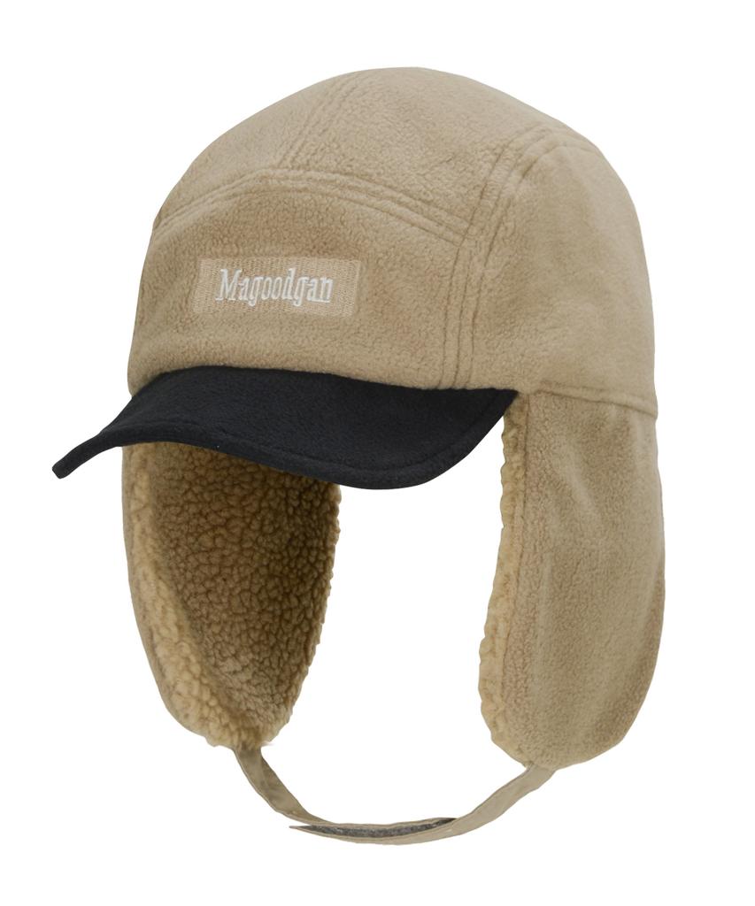 MAGOODGAN Headwear 9323 Fleece Earflap Beige Trooper Hat