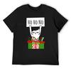 Cat Christmas Cat Ho Ho No T-Shirt Anime Anime Tshirt T-shirts Man Clothing Mens White T Shirts