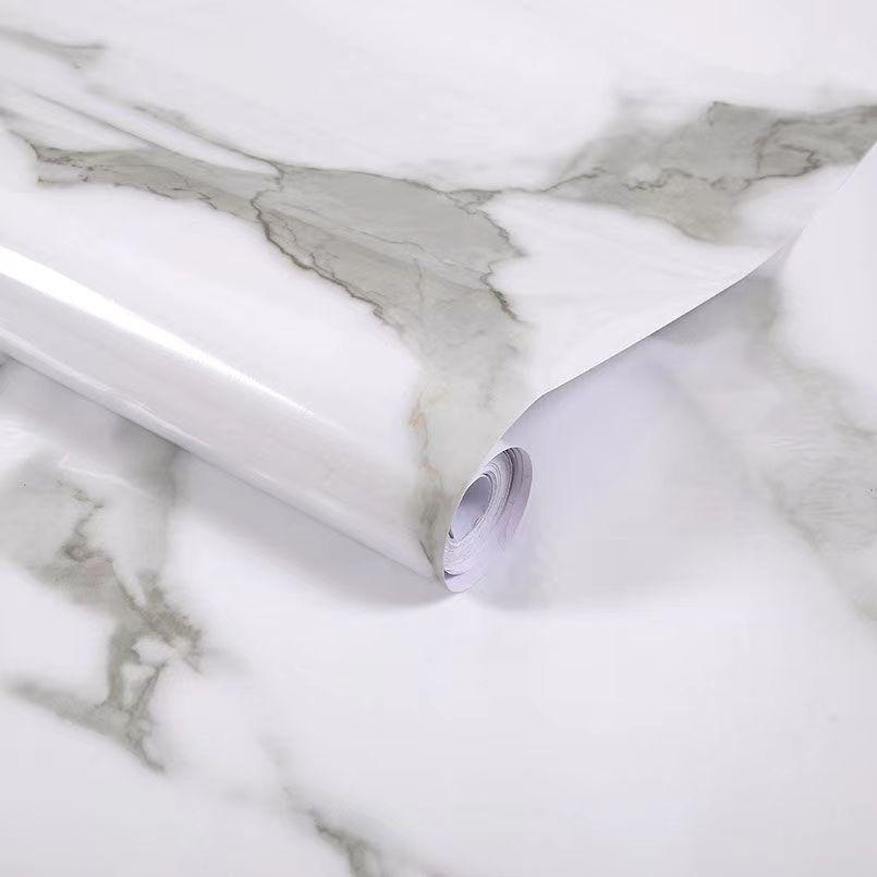 Tapet și hârtie de perete de 5 metri Tapet din marmură Vinil PVC Impermeabil Tapet autoadeziv 3D pentru Masă de perete Living Decor Home