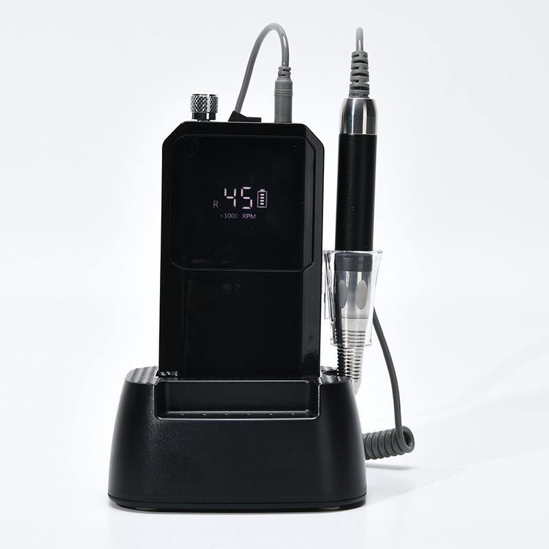 Brushless High-Speed Silent Portable Nail Grinder & Polisher for Salons чёрный