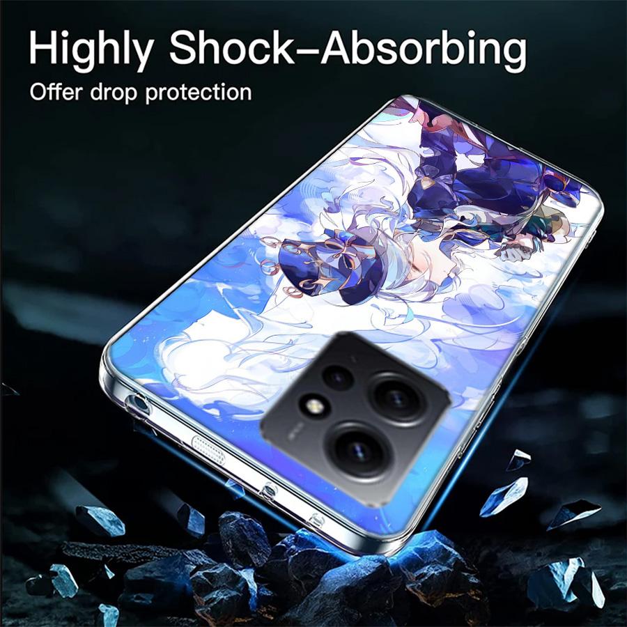 Cute Furina Genshin Impact Phone Case For Redmi Note 14 15 Pro 5G 13 12 Pro Plus 11 11T 11E 11S 10 Pro 10S 9 9S Cover Cell Clear