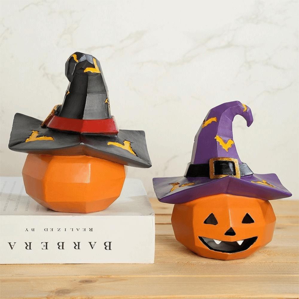 Biting Skull Halloween Resin Decoration Pumpkin Ghost Halloween Model  Indoor Dining