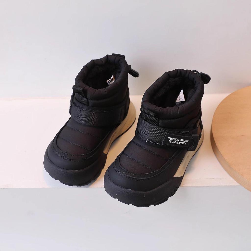 Mädchen Kleinkind Winter Baumwollstiefel - Samtgefüttert, Rutschfest, Weiche Sohle, Warme Schneestiefel