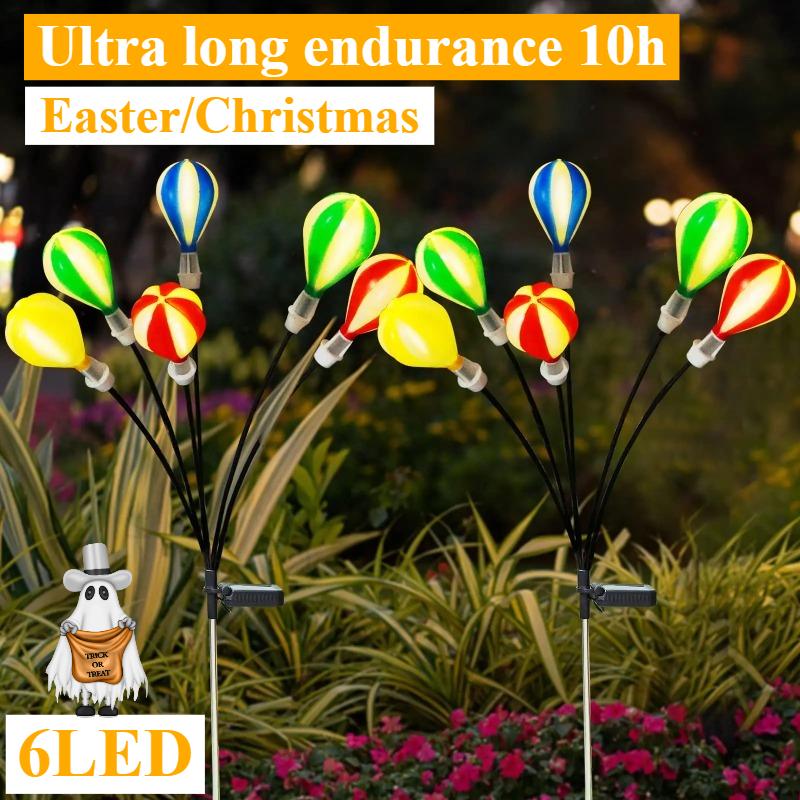 High-quality Balloon Lights Garden Waterproof Outdoor Solar Lights Easter Halloween Decorative Lights Atmosphere Lights  Courtyard Lights