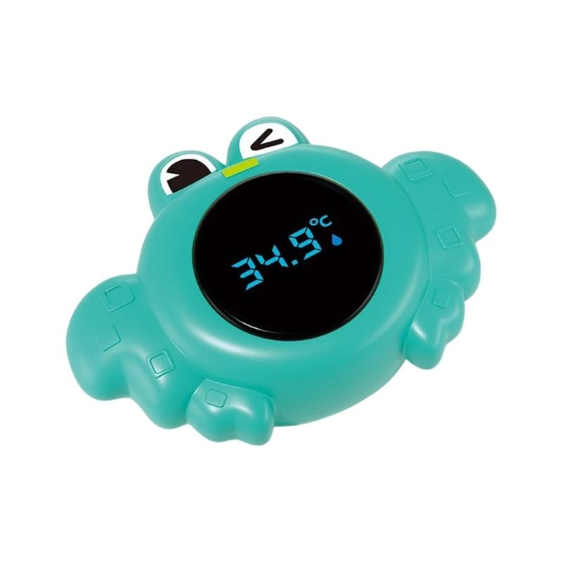 

Baby Water Temperature Monitor With High Sensitivity Sensor Bath Tub Thermometers Color Changing LED Notification System зелений