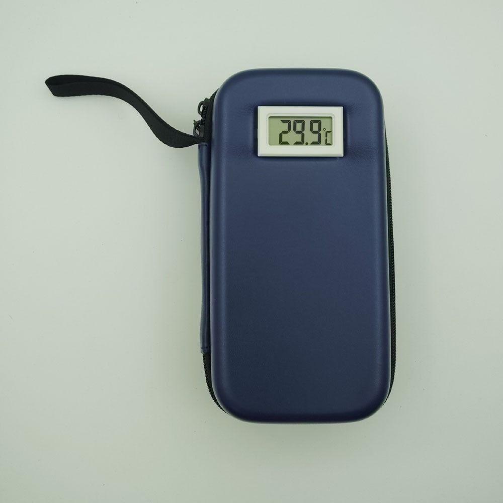 With Thermometer Display Insulin Cooler Travel Case Waterproof Thermal Insulated Refrigerated Medicine Organizer Bag