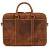 Men Leather Briefcase Bag 14" Computer Laptop Bags Thick Cow Skin Business Bag Vintage Style Men Male Bag Daily Working Totes