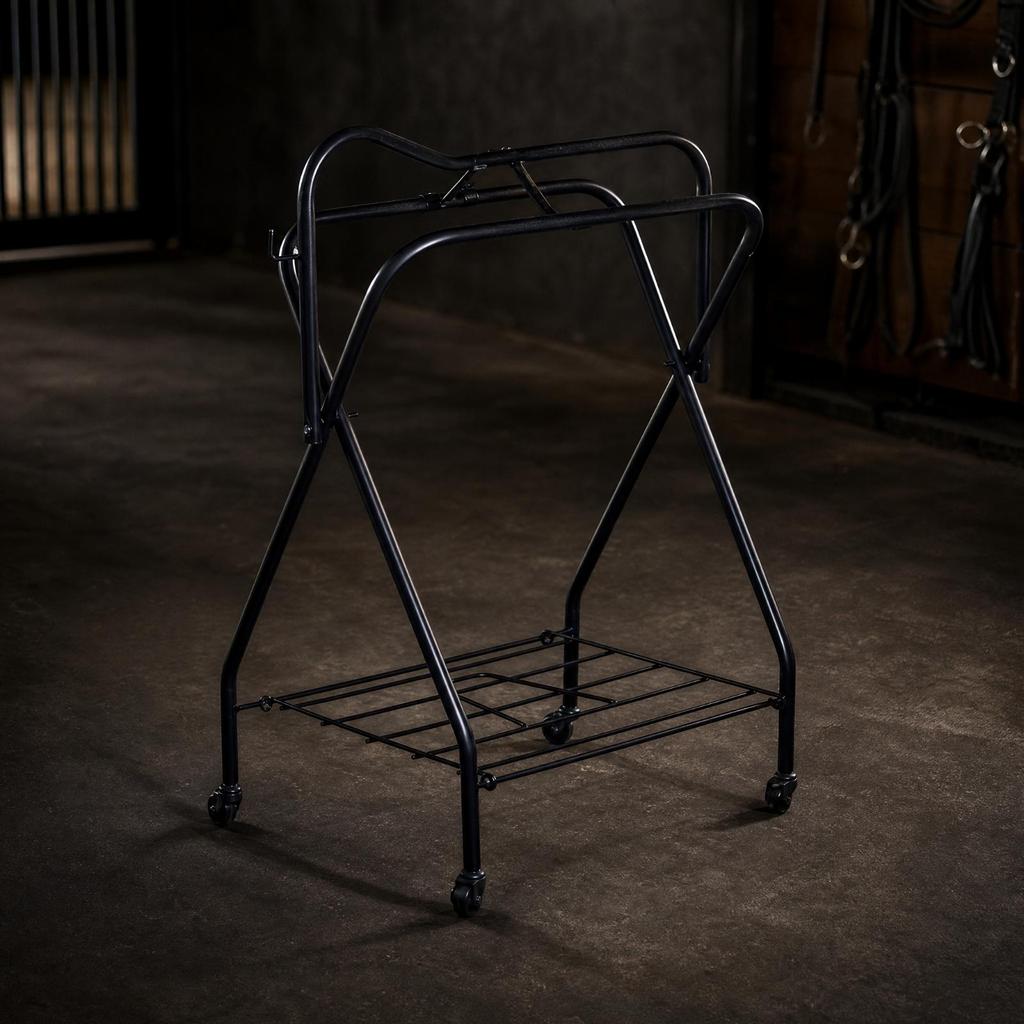 Freestanding Vertical Saddle Rack Portable Tack Organizer Spacious for Stable