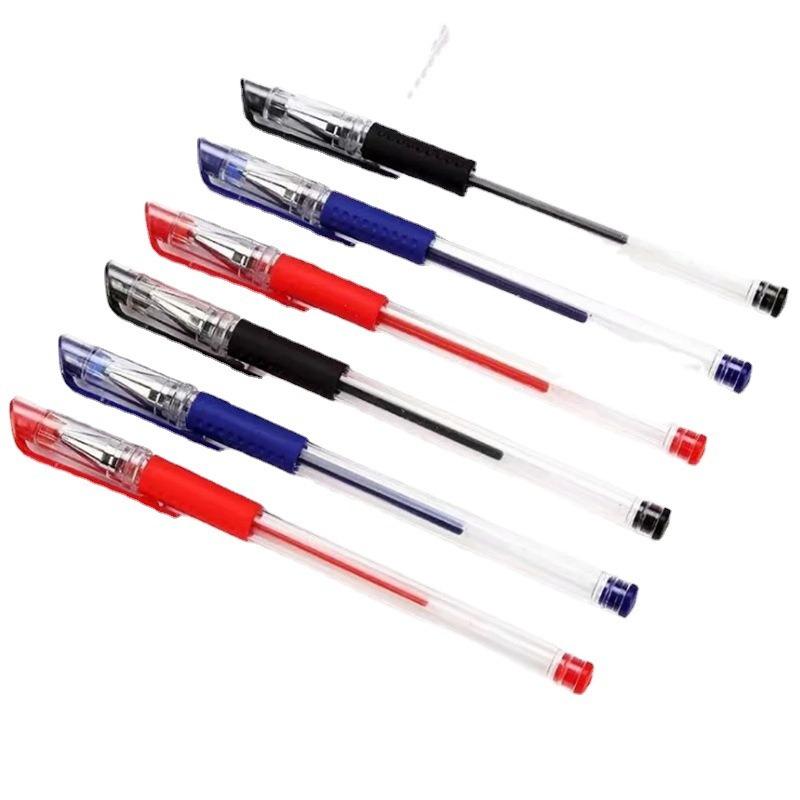 10PCS/box Red and Blue Pen Gender-neutral Pen Student Business Signature Pen Writing Trace 0.5mm Stationery