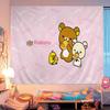 K-Kilakkuma Japanese Cartoon Printed Large Wall Tapestry Cheap Hippie Wall Hanging Bohemian Wall Tapestries Mandala Home Decor