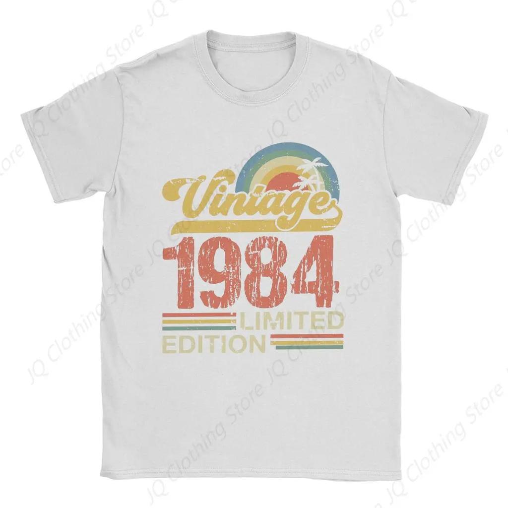Fun 1984 Birthday 50 Years Old T Shirt Men Women 100% Cotton 50th Gift Tee Shirt Adult Clothes