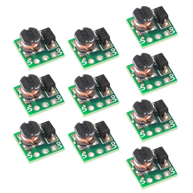 10pcs DC Boost Converter Module, Step Up To 5V, 1.5V 1.8V 2.5V 3V 3.3V 3.7V 4.2V Input