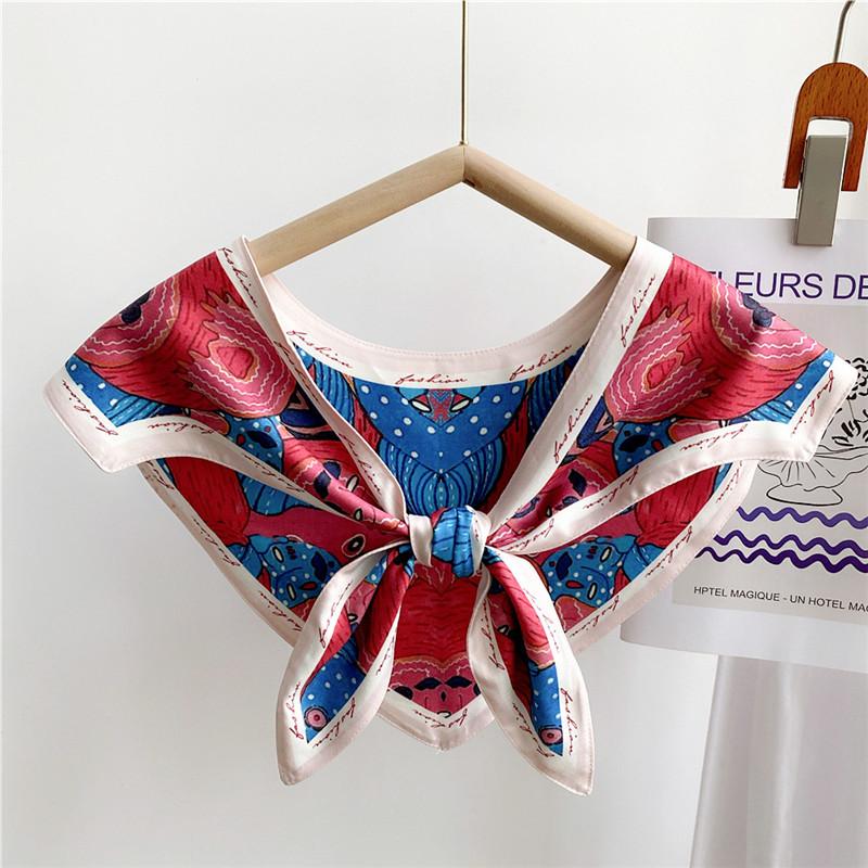 Triangle Over Shawls Scarves Shirt T-shirt Shoulder Fake CollarsVest  Scarf Sleeveless Jacket Shawls Detachable Collar for Women