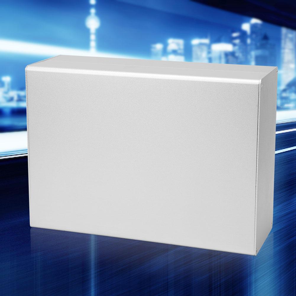 Aluminum Project Box Matte Silver Enclosure Case DIY GPRS Circuit Board Shell 80x160x220mm