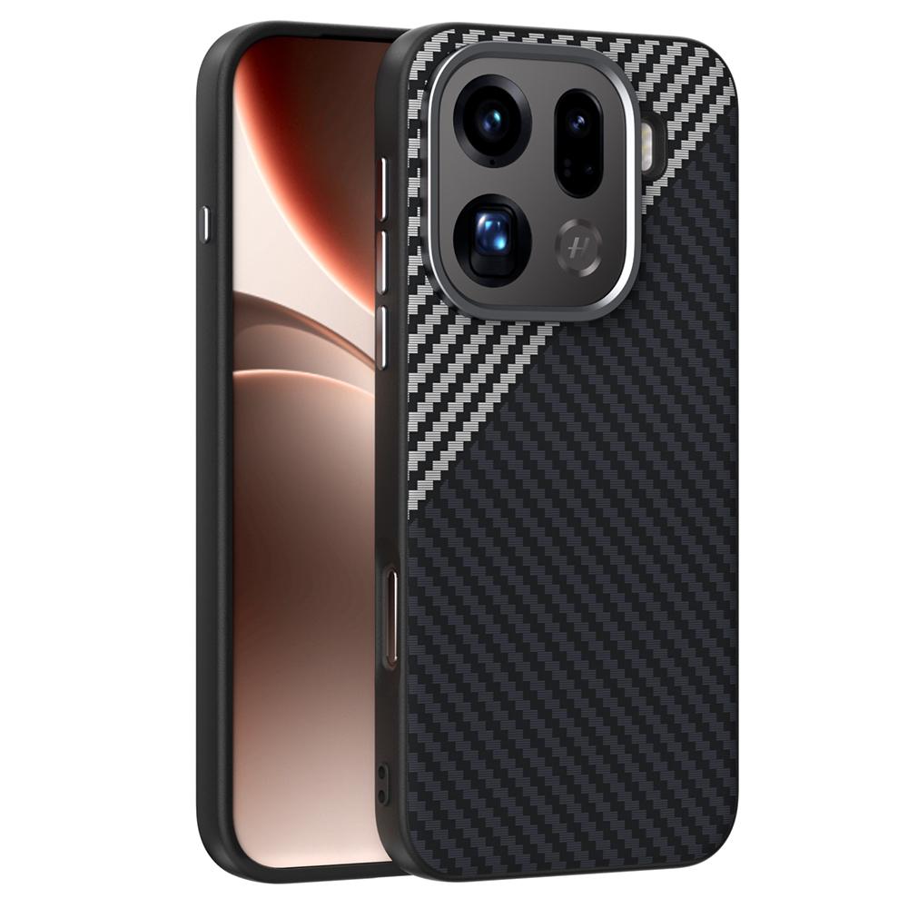 

ABEEL Для Oppo Find X9 Pro 5G Магнітний Чохол Задня Кришка з Текстурою Вуглецевого Волокна