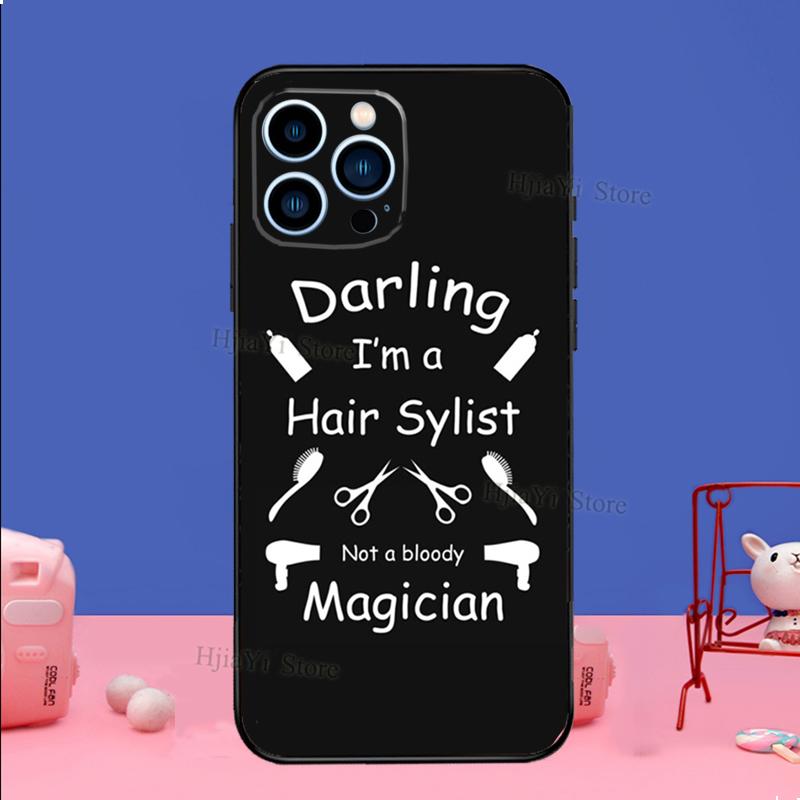 Hair Stylist Hairdresser Case For iPhone 13 11 Pro Max 12 Mini 7 8 6 6s Plus XR X XS Max SE Silicone Phone Cover