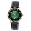 LZ 129 Hindenburg Leather Strap Green Dial Quartz 80484 Men's Watch