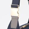 Labagagerie Metal Buckle Box Shoulder Bag, SS Size, B008501, Navy (66)