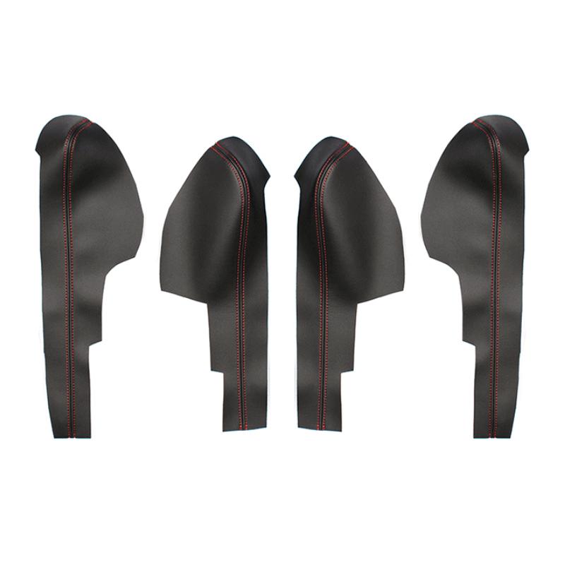 Car Center Control Armrest Box Door Handle Panel Microfiber Leather Trim Cover For Honda City 2008 2009 2010 2011 2012 2013 2014