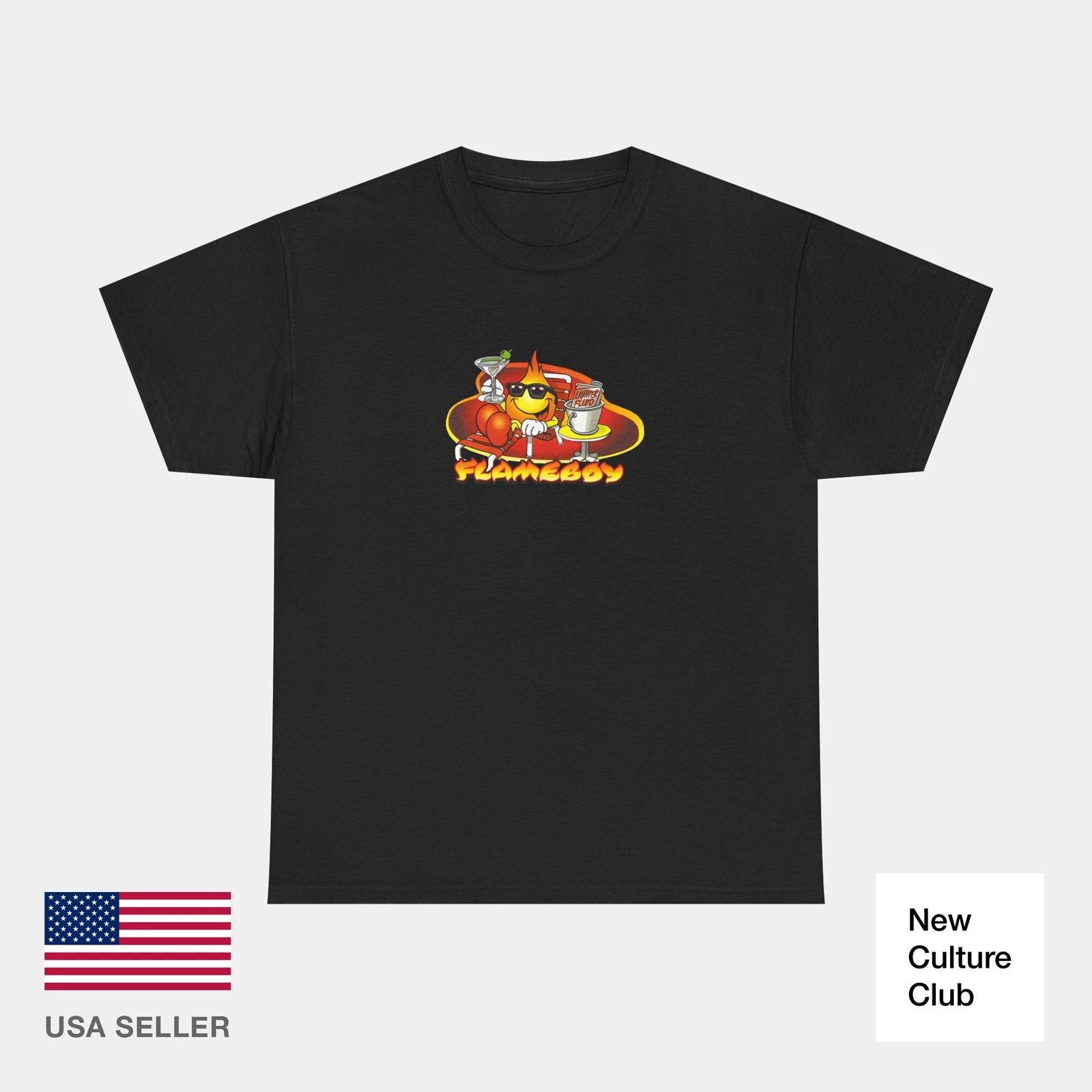 Chillin Flame Boy World Industries 2000s Skateboard Vintage Classic TShirt Print XXXL