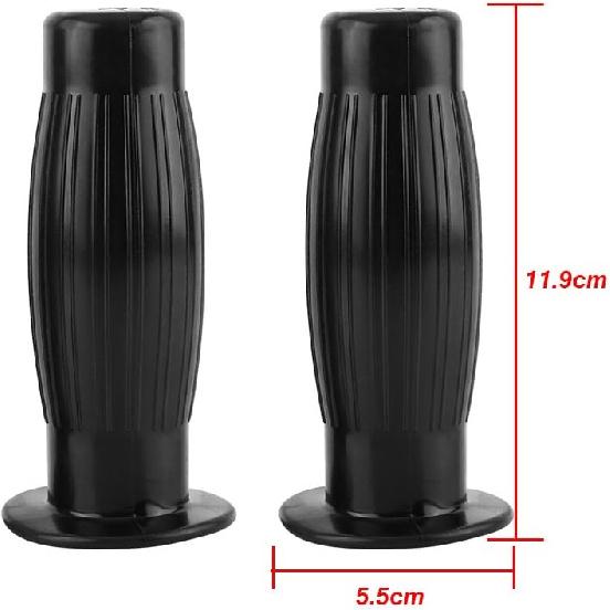 for Motorcycle Coke Bottle Grips Motorcycles Hand Grips Left Right Rubber 7/8in 1in Universal Easy to Hold Hand Grips Vintage Motorcycle Handlebars