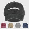 Classic Sports Car Silhouette Baseball Cap Men Retro Washed Cotton Adjustable Dad Hat Casual Automotive Sun Hat