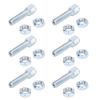 6PCS M6 Hollow Screw Kit High Hardness Steel Alloy Hollow Screw Nut Set for Motorcycle 212cc ATV Go Kart
