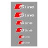 PVC Auto Bremssattel Aufkleber Hitzebeständige Decals Auto Zubehör für 30s S Line A1 A3 A4 A6 A7 Q3 Q5 Q7 RS3 RS4 RS5 S3 S4s30