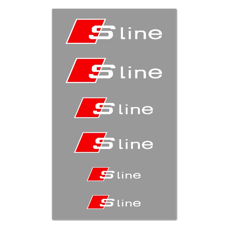 PVC Auto Bremssattel Aufkleber Hitzebeständige Decals Auto Zubehör für 30s S Line A1 A3 A4 A6 A7 Q3 Q5 Q7 RS3 RS4 RS5 S3 S4s30