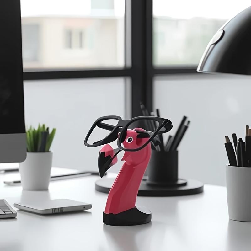 1pc Wooden Flamingo Glasses Holder Decorative Functional Desk Organizer, Ideal for Students and Home Decor, Perfect Gift for Valentine'S Day