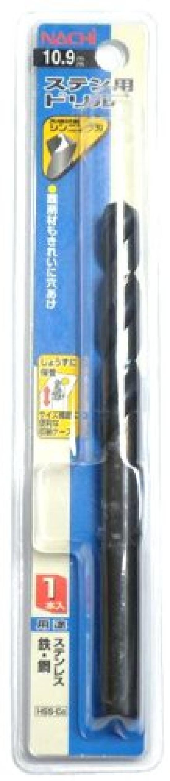 

NACHI Stainless Steel 1 Drill, Piece, 10.9mm (Metal/Metalwork)