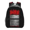 Blood Incantation Absolute Elsewhere Student Backpack School Bag Hiking Travel Daypack for Boys Girls Bookbag Shoulder Bags