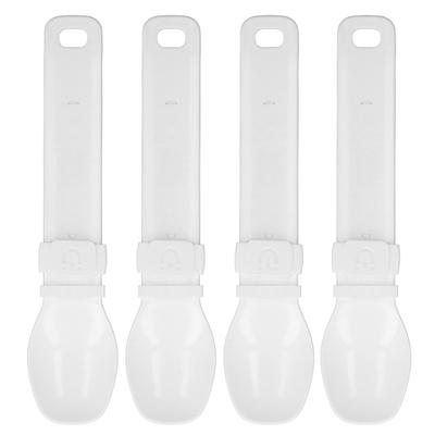 4Pcs Cat Strip Squeeze Spoon Adjustable Easy To Clean Cat Strip Feeder Lickable Cat Food Can Spoon