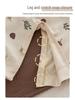 Spring & Autumn Kids' Cotton Pajamas Set - Cozy Home Wear with Belly Protection and Crotch Opening