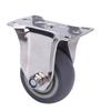 3in Directional Caster 304 Stainless Steel Frame Heavy Duty Quiet TPR Caster for Cart Furniture